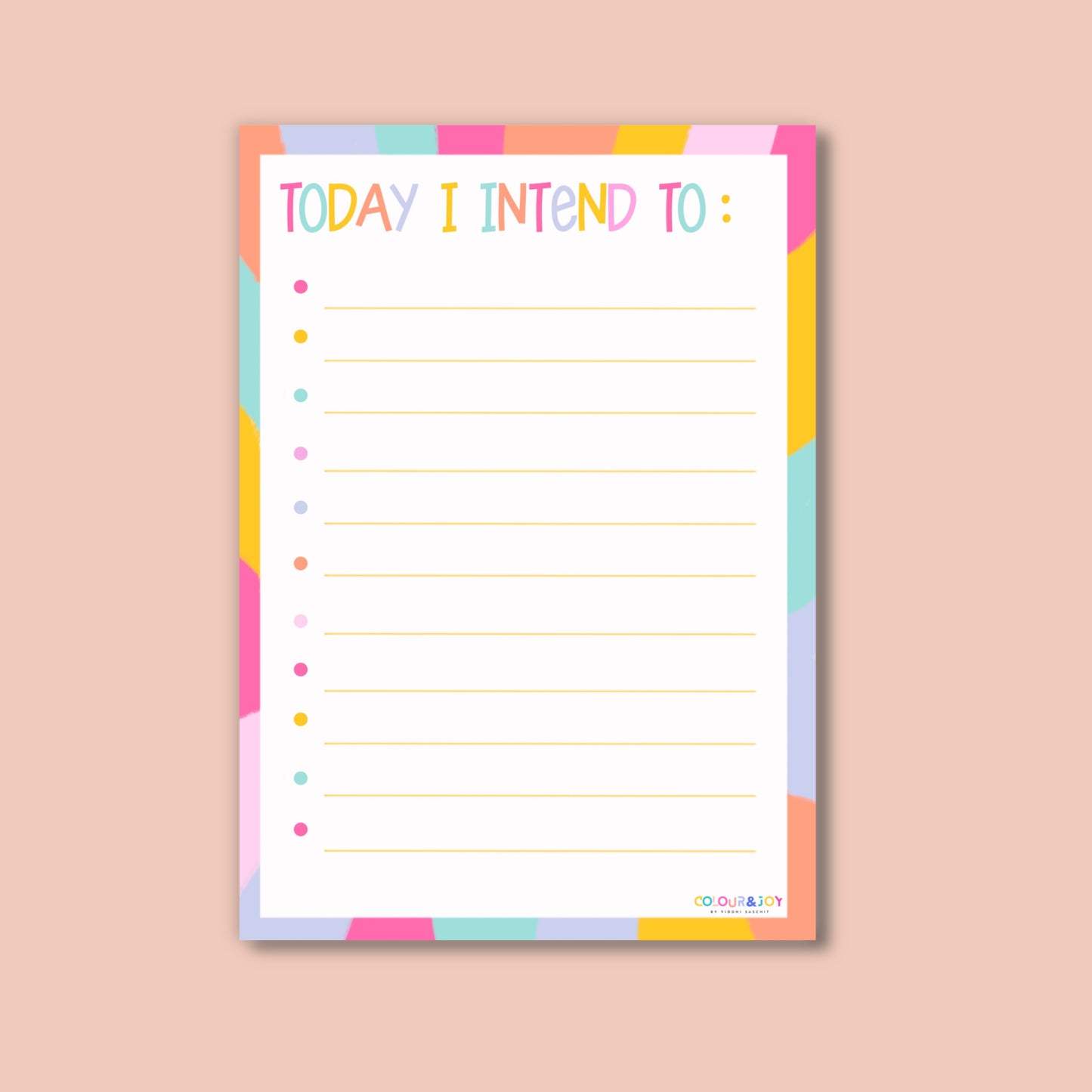 Daily Intention Setting Planner - A4 (8.3"x11.7")